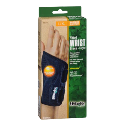 Mueller Green Fitted Right Wrist Brace, Right Large/Extra Large, 1 Ea